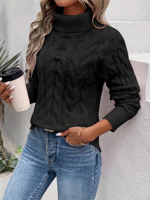 Lanie | Cable-Knit Turtleneck Sweater