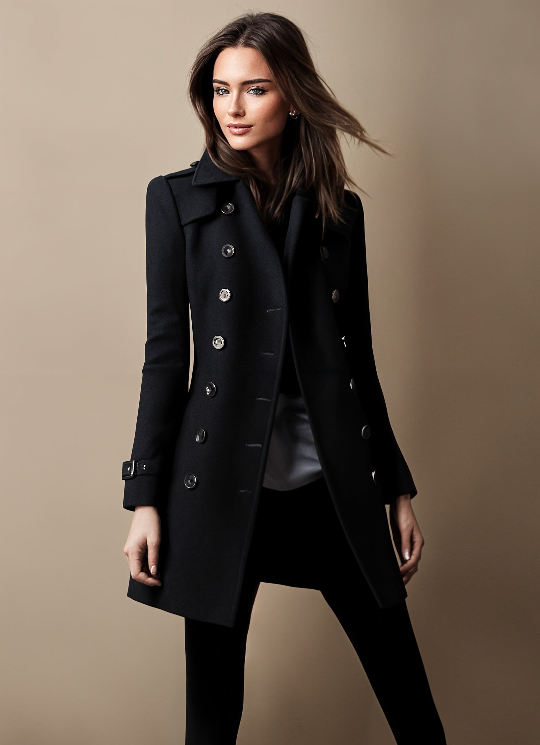 Linda™ Double Breasted Trench Coat