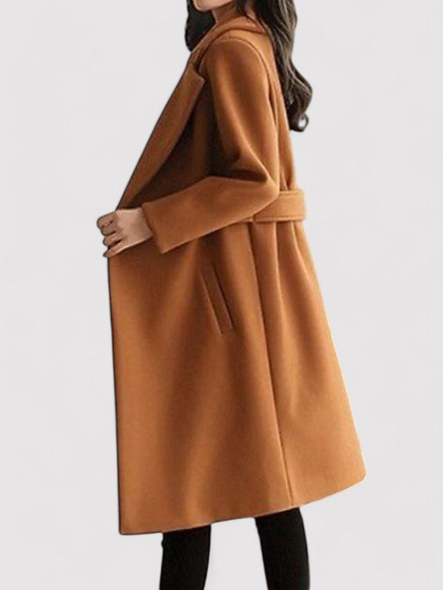 Elise | Wool Belted Winter Coat