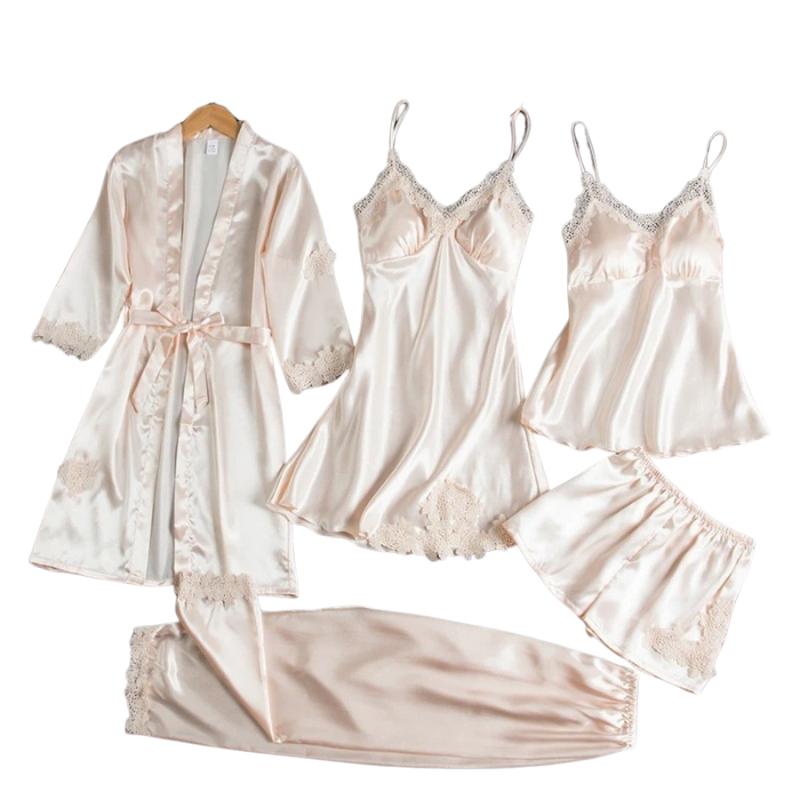 Rosie | 5 in 1 Satin Sleepwear Set