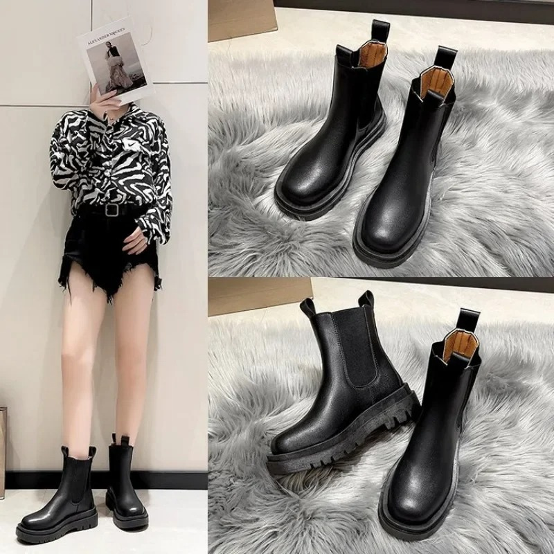 Jenny | Black Leather Boots