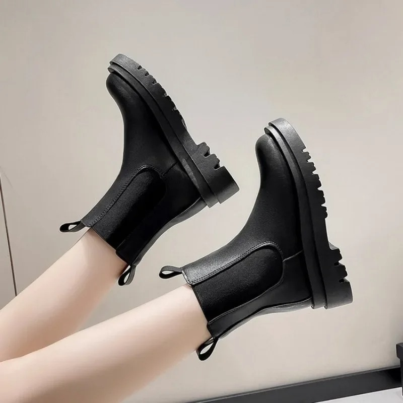 Jenny | Black Leather Boots