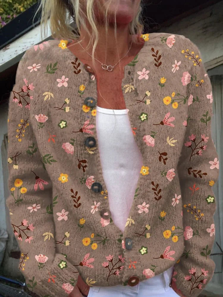 Irma | Floral Pattern Cardigan