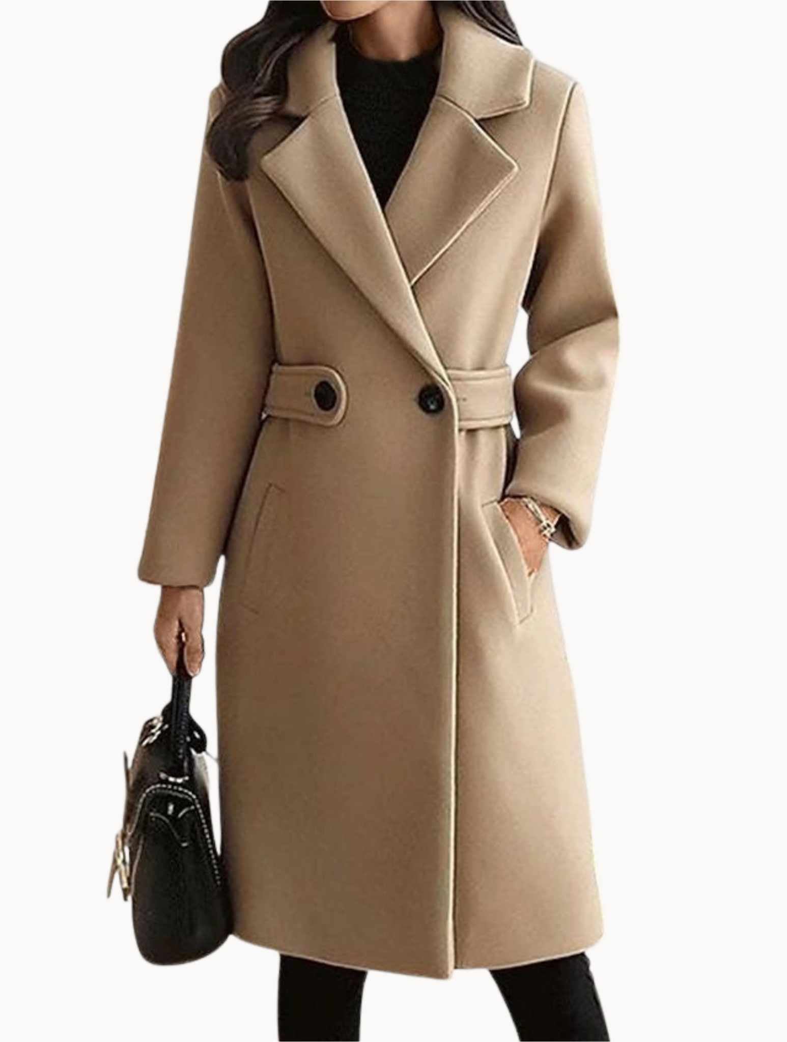 Elise | Wool Belted Winter Coat