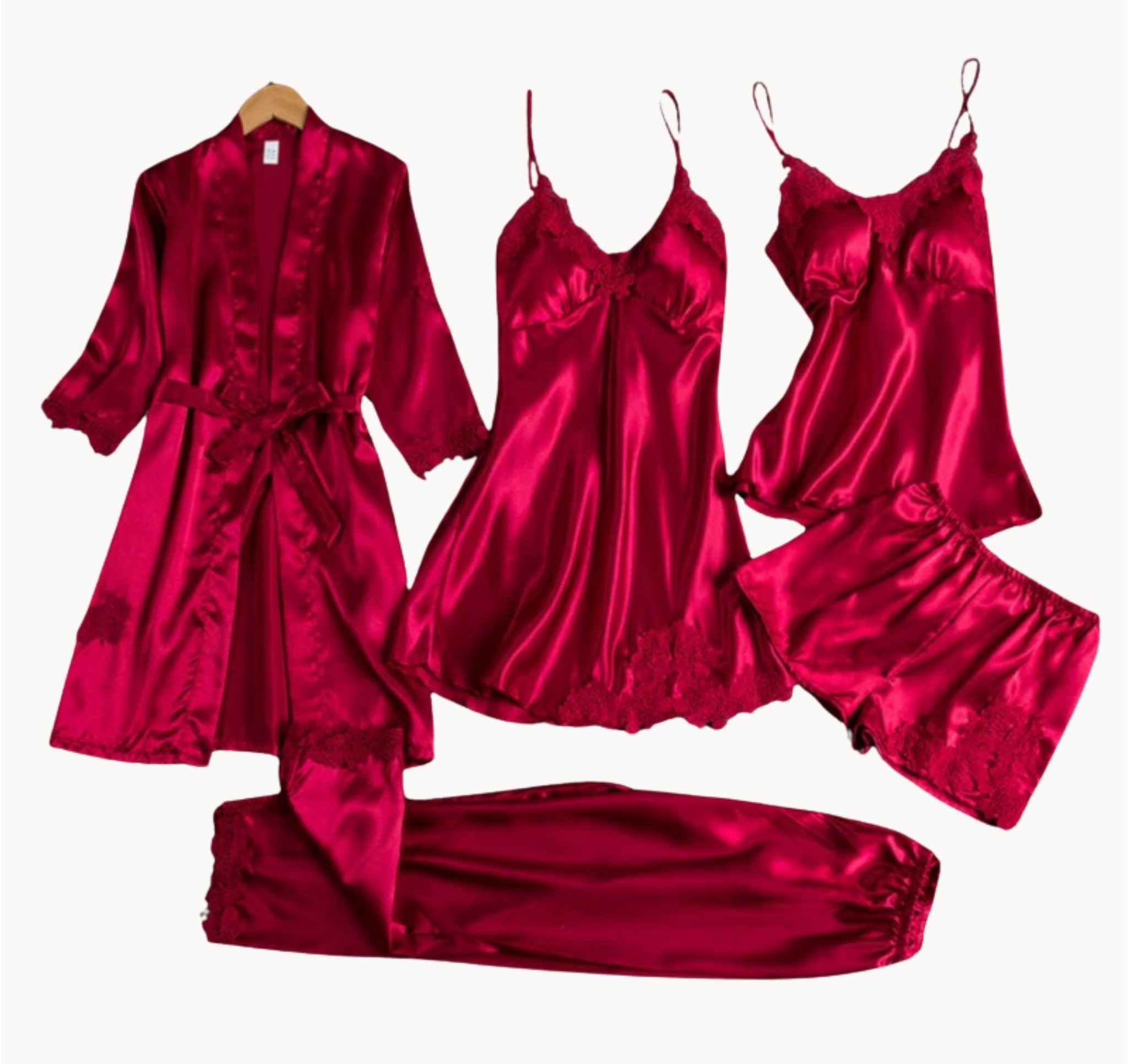 Rosie | 5 in 1 Satin Sleepwear Set