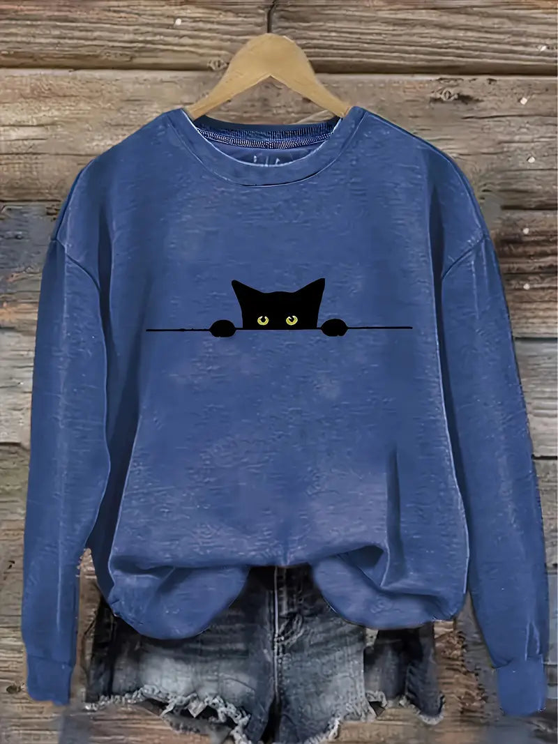 Evelyn™ Casual Cat Sweatshirt