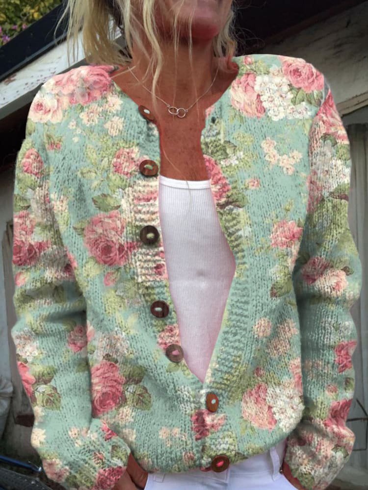 Irma | Floral Pattern Cardigan