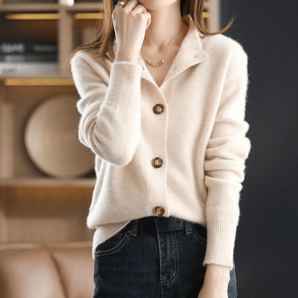 Annie | Knitted Cashmere Cardigan