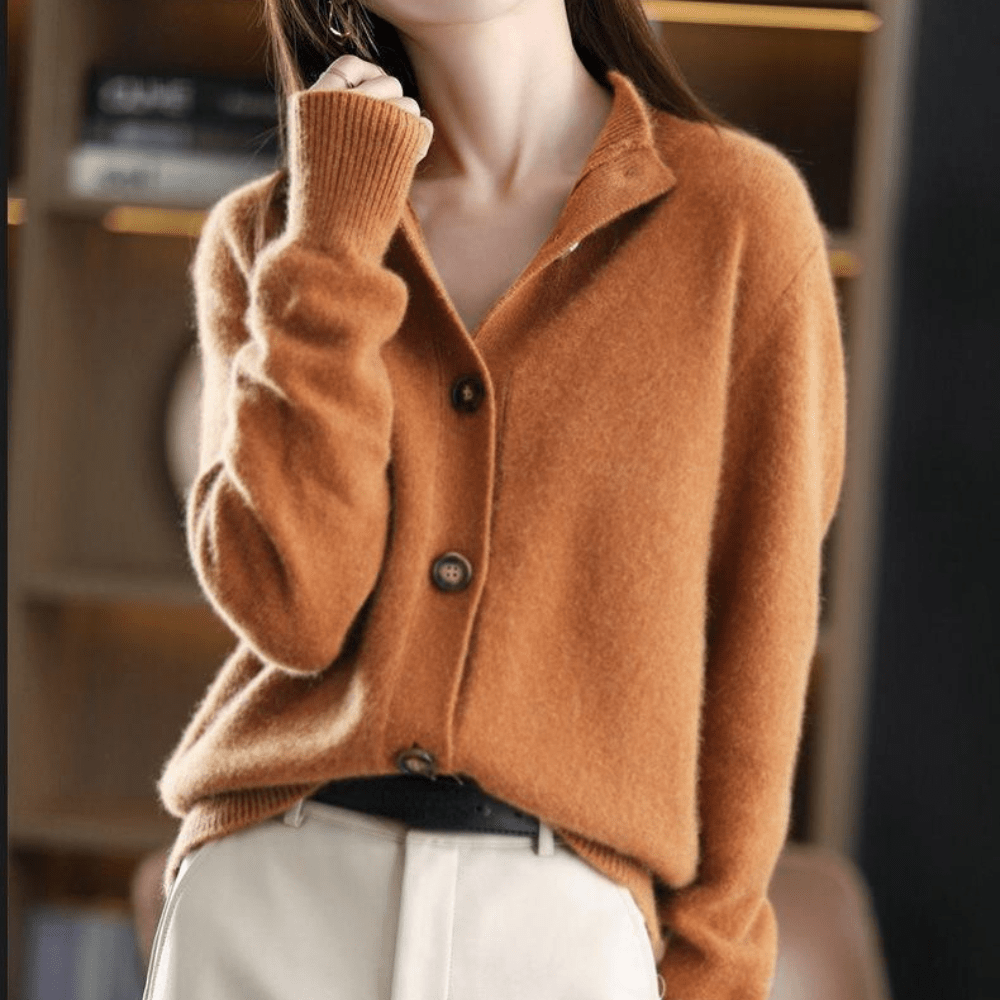 Annie | Knitted Cashmere Cardigan