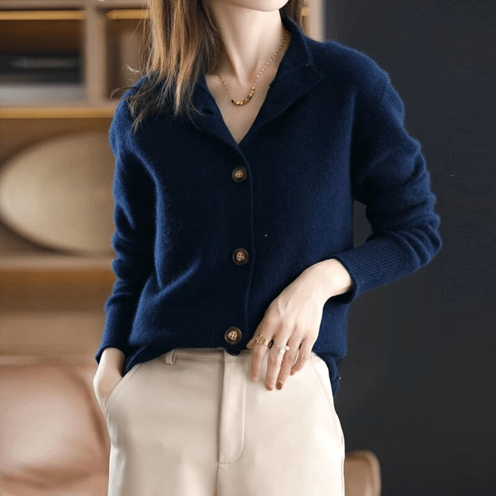 Annie | Knitted Cashmere Cardigan