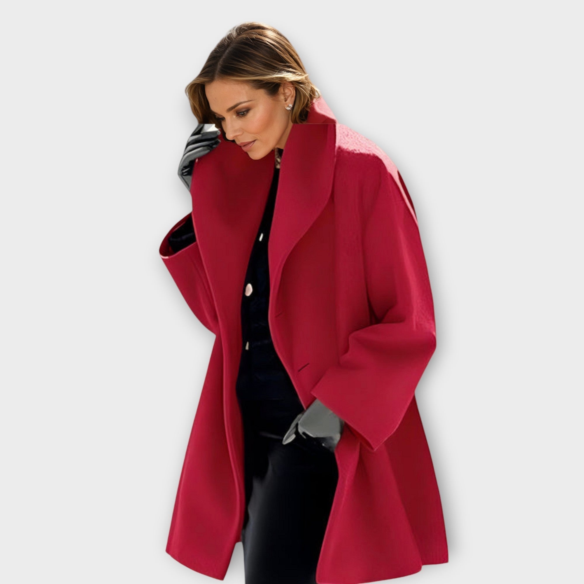 Charlotte - Tailored Windproof Wool Coat