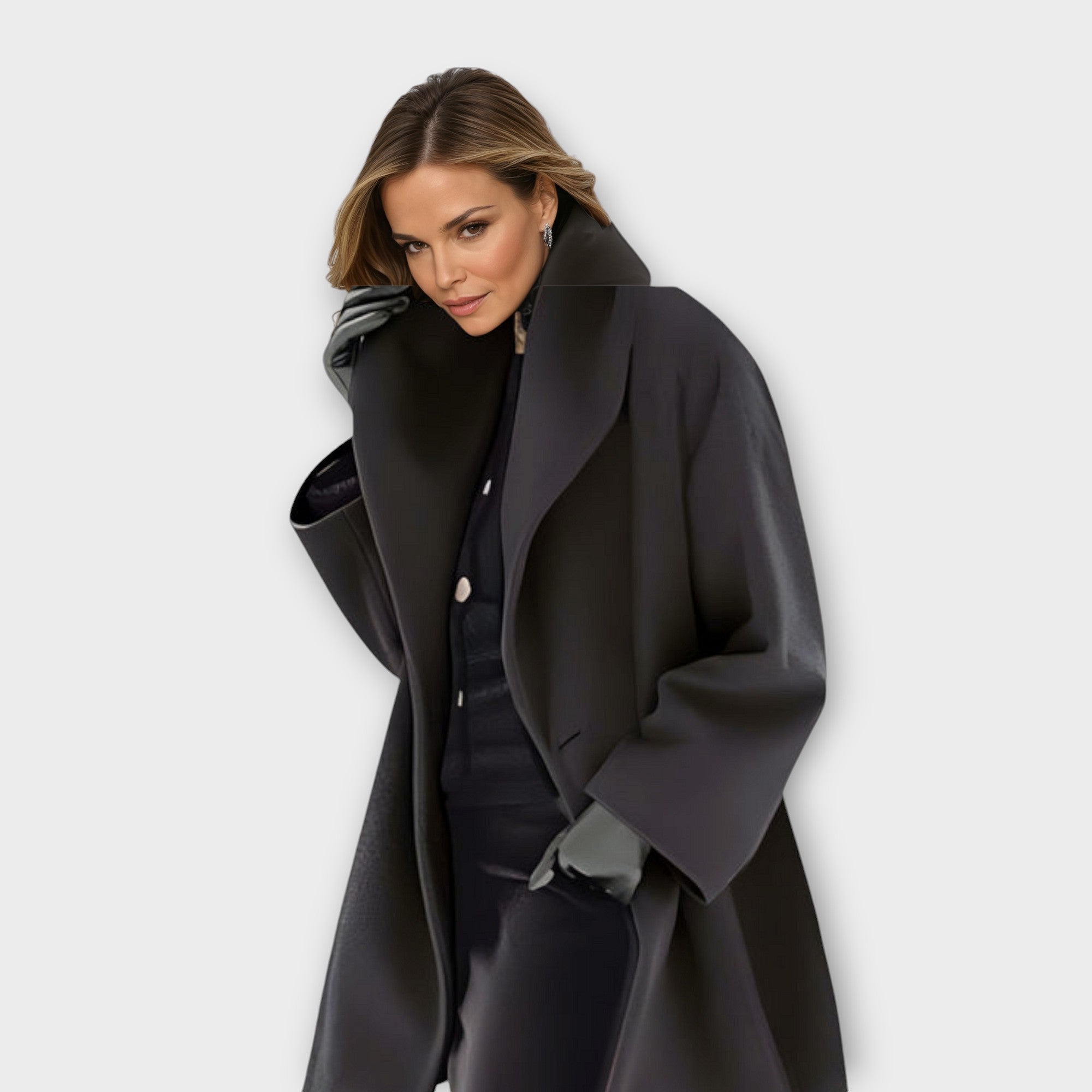 Charlotte - Tailored Windproof Wool Coat