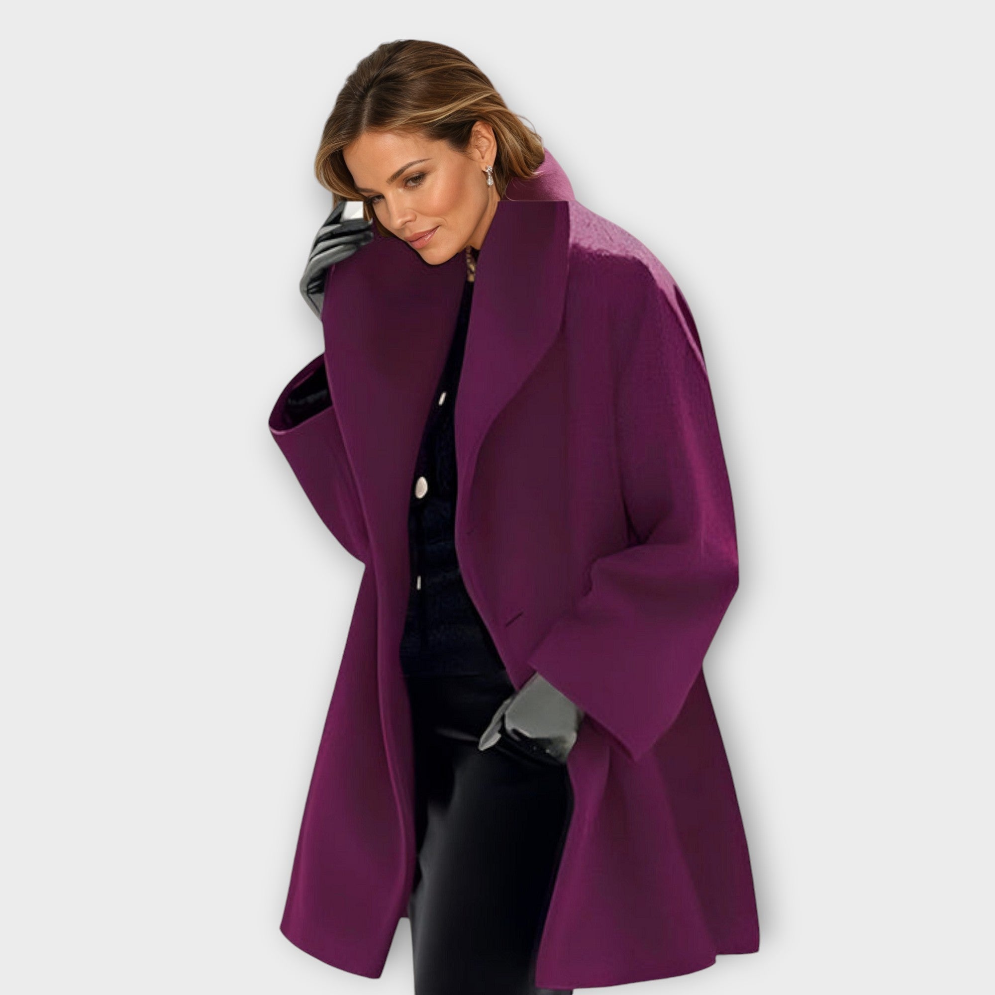 Charlotte - Tailored Windproof Wool Coat