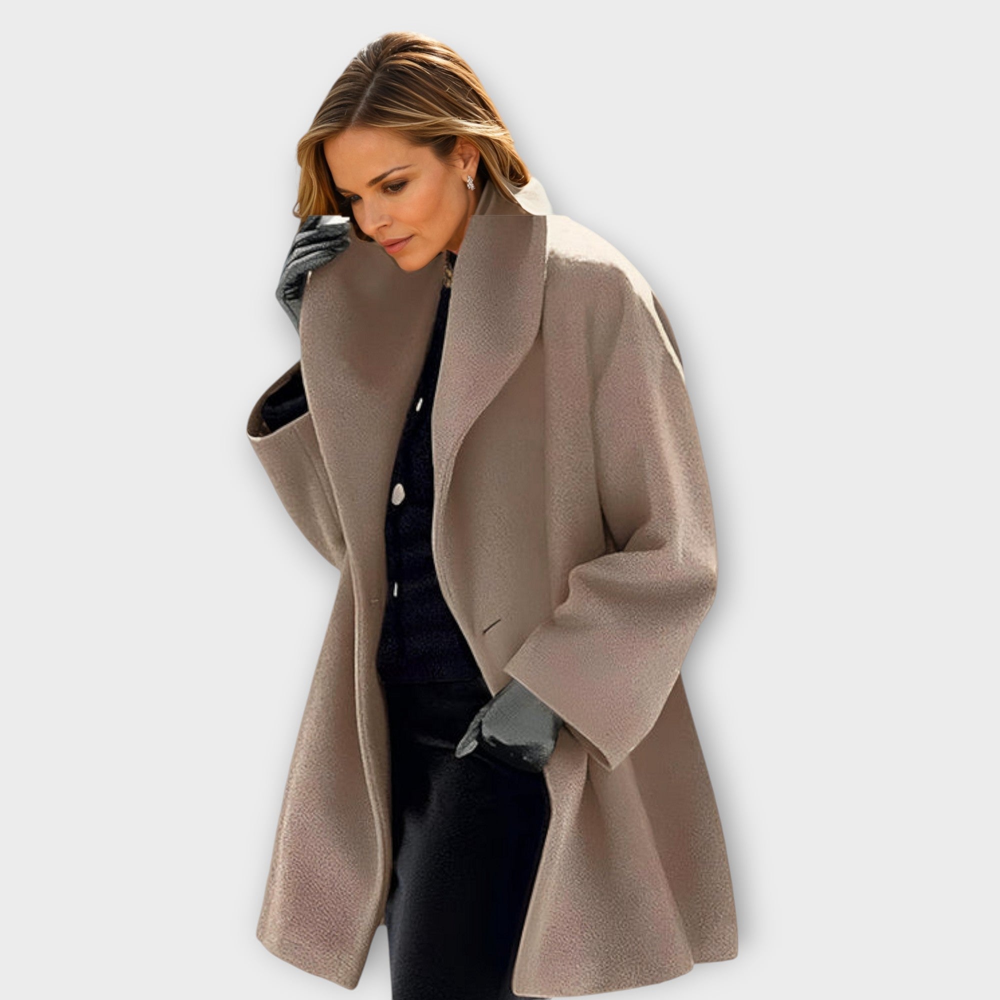 Charlotte - Tailored Windproof Wool Coat