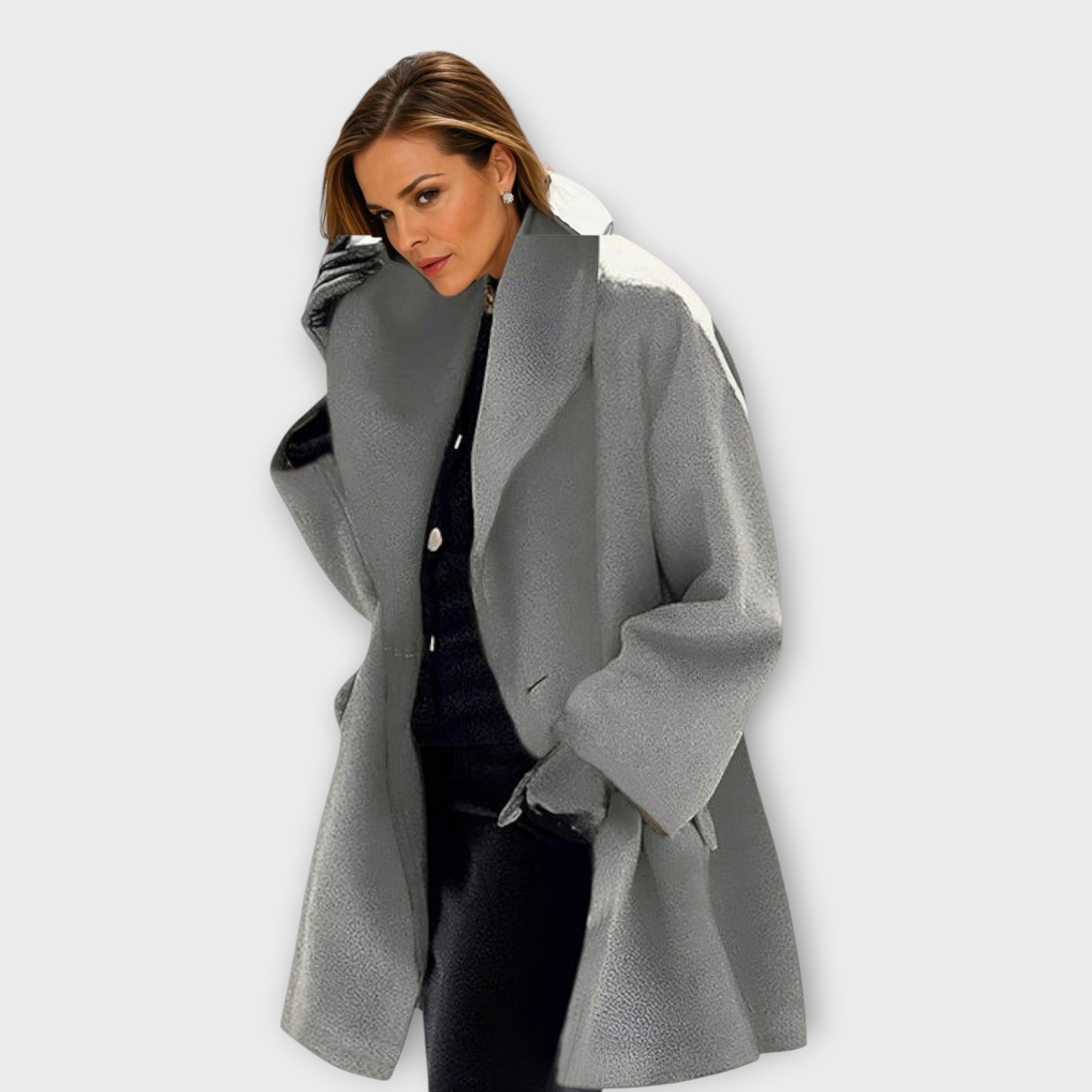 Charlotte - Tailored Windproof Wool Coat