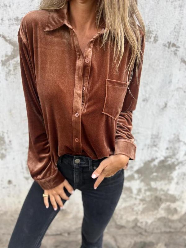 Nora™ Velvet Blouse